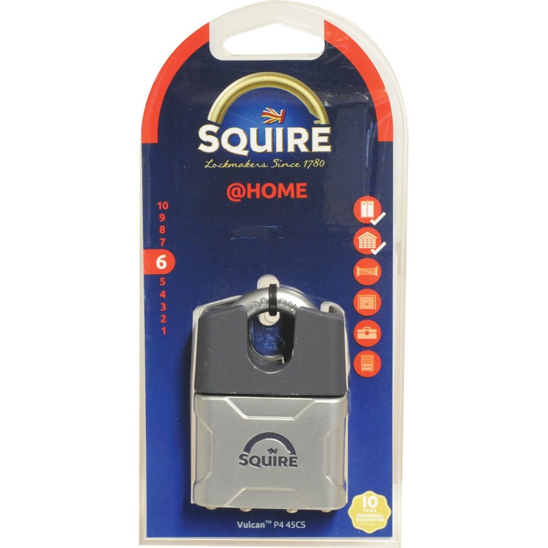 Squire P4 45CS Vulcan Padlock, Body width: 48mm (Security rating: 6) - S.129898