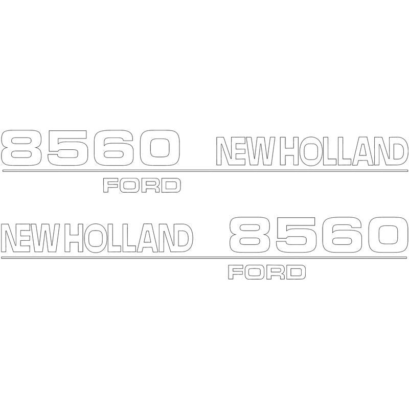 Decal Set - Ford / New Holland 8560 | Sparex Part Number: S.152877