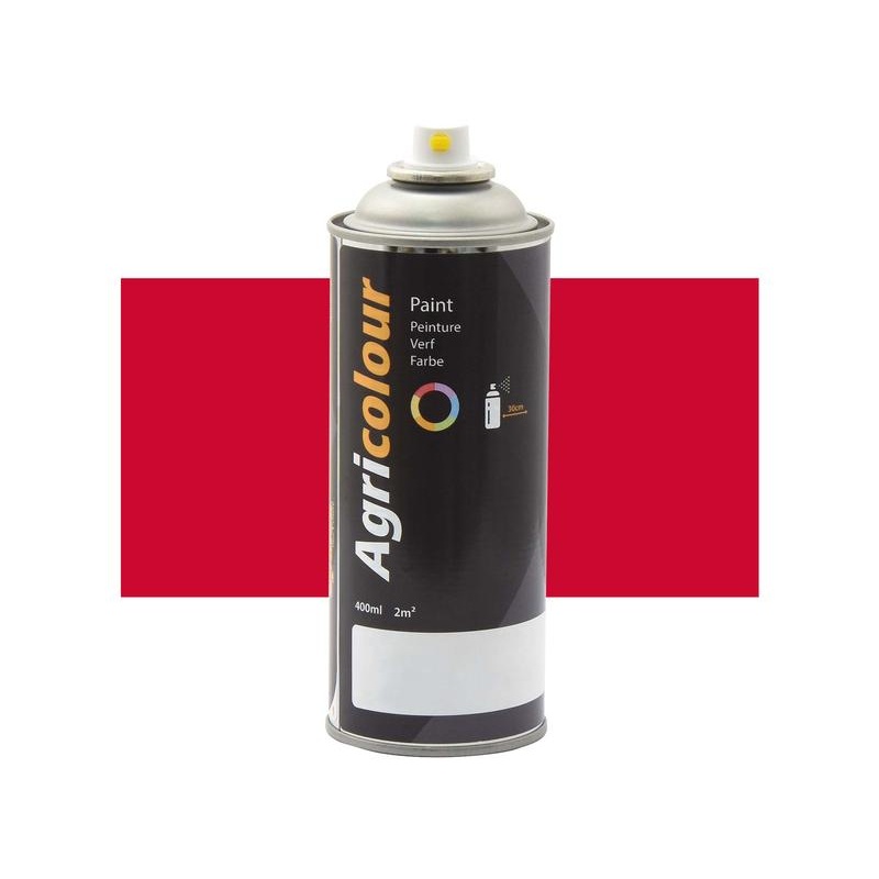 Paint - Agricolour - Flame Red, Gloss 400ml Aerosol | Sparex Part Number: S.93000