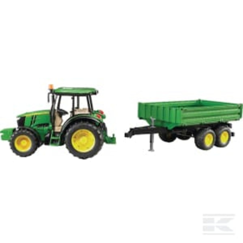 John Deere 5115M with Trailer  1:16 Scale, Durable & Playable Model | U02108