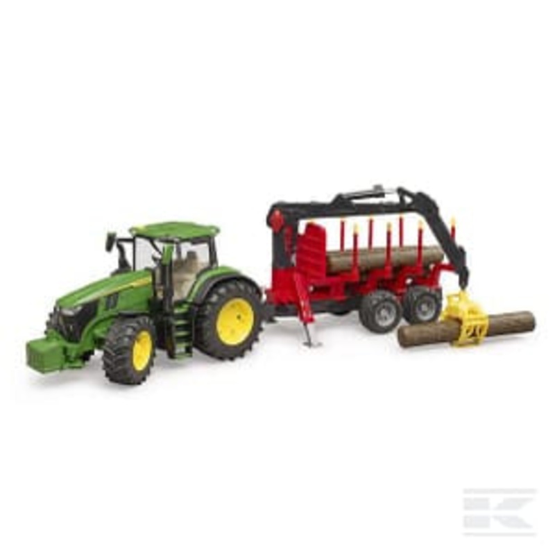 John Deere 7R 350 with Tree Trailer  1:16 Scale Forestry Tractor | U03154