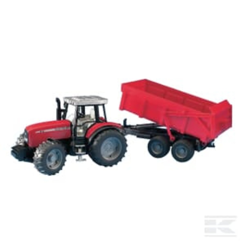 MF 7480 Tractor with Trailer  1:16 Scale Farm Model | U02045