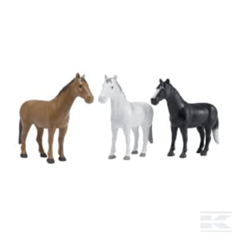 Set of Horses (16x3 Colour Set)  1:16 Scale Animal Figures | U02306