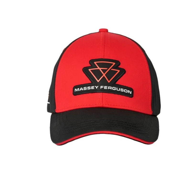Massey Ferguson Black & Red Cap  Adjustable Cotton Twill | X993312205000