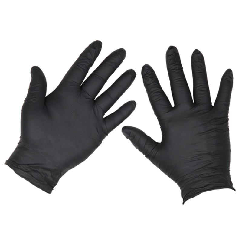 Sealey | Extra Thick Powder-Free Disposable Nitrile Gloves, Large - Pack of 100 - SSP60L
