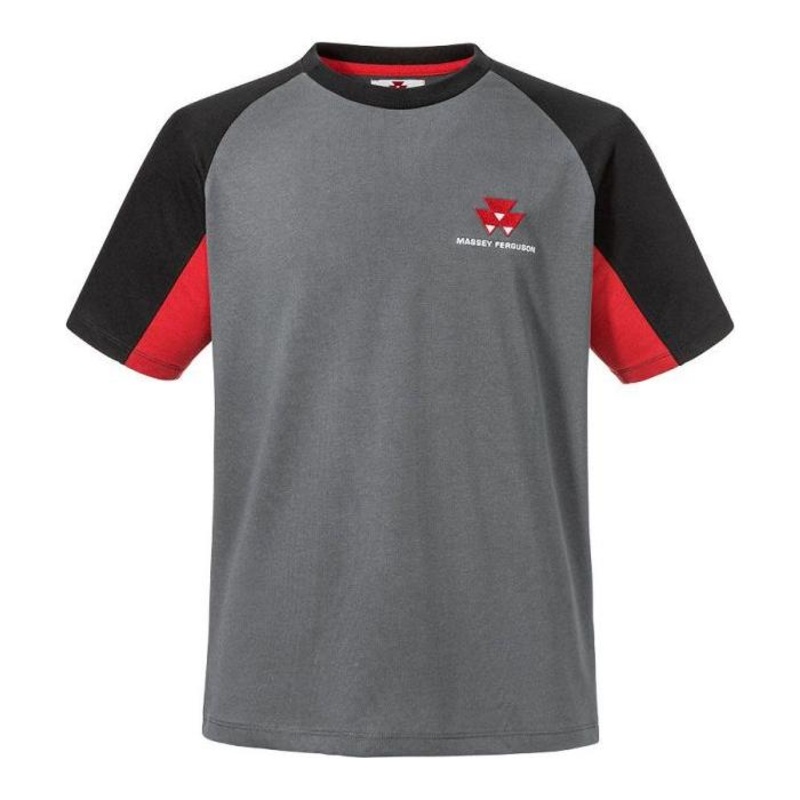 *SPECIAL PRICE* - Massey Ferguson Grey Raglan T-Shirt, Breathable Fabric  X993412101