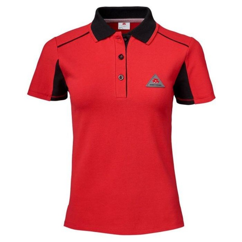 *SPECIAL PRICE* - Massey Ferguson Ladies Red Polo Shirt with Contrast Trim  X993322004