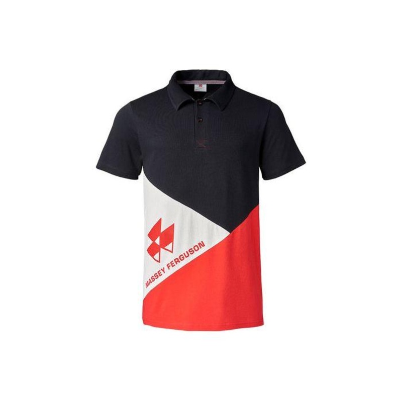 *SPECIAL PRICE* - Massey Ferguson Men's Sporty Polo Shirt Red Grey Black  X993322005