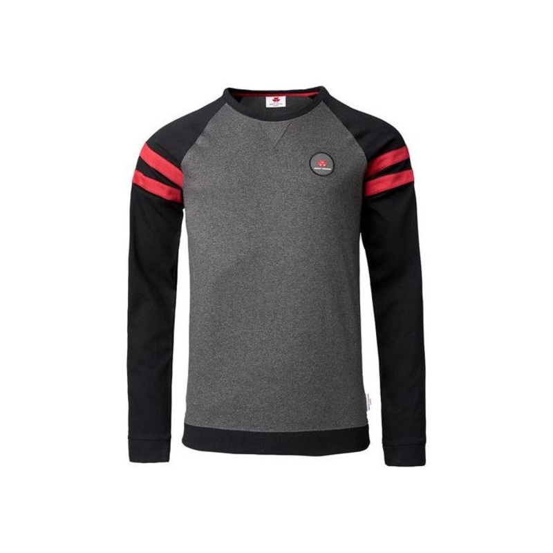 *SPECIAL PRICE* - Massey Ferguson Mens Roundneck Pullover, Grey/Black  X993312012