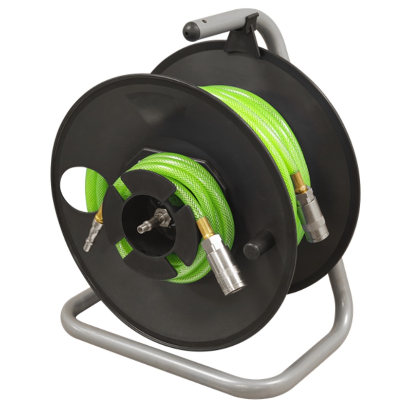Sealey | 20m Portable Manual Air Hose Reel 6mm ID - SA825