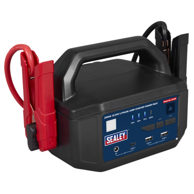 Sealey | 2500A 12/24V Lithium Jump Starter Power Pack - SL34S