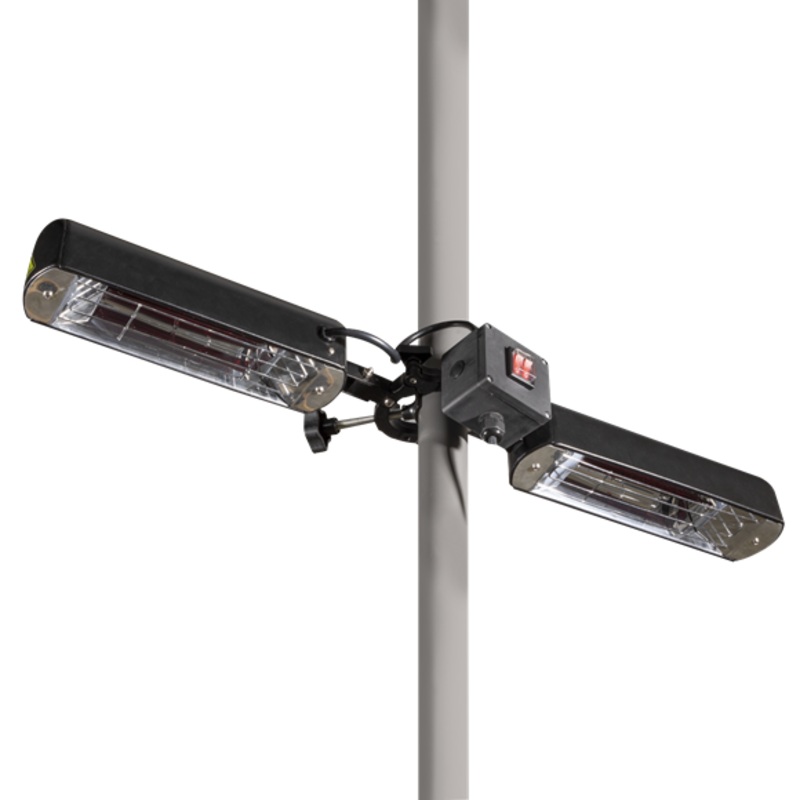 Sealey | Dellonda Folding Parasol/Gazebo/Patio Outdoor Infrared Heater, Two Panels, Extra Long 5M Cable, 1600W - DG176
