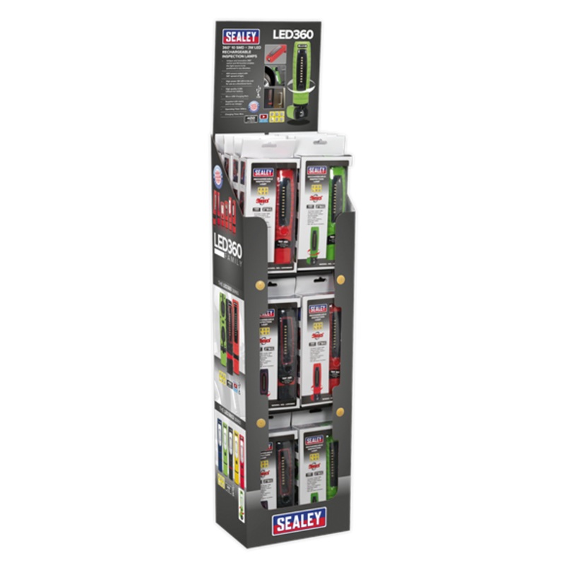 Sealey | LED360 Series Inspection Light Combination - Display Pack of 24 - LED360COMBO2