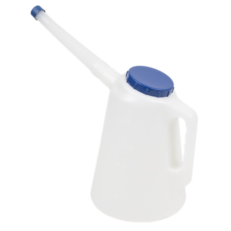Sealey | Oil Container with Flexible Spout 3L - Blue Lid - JDL3B