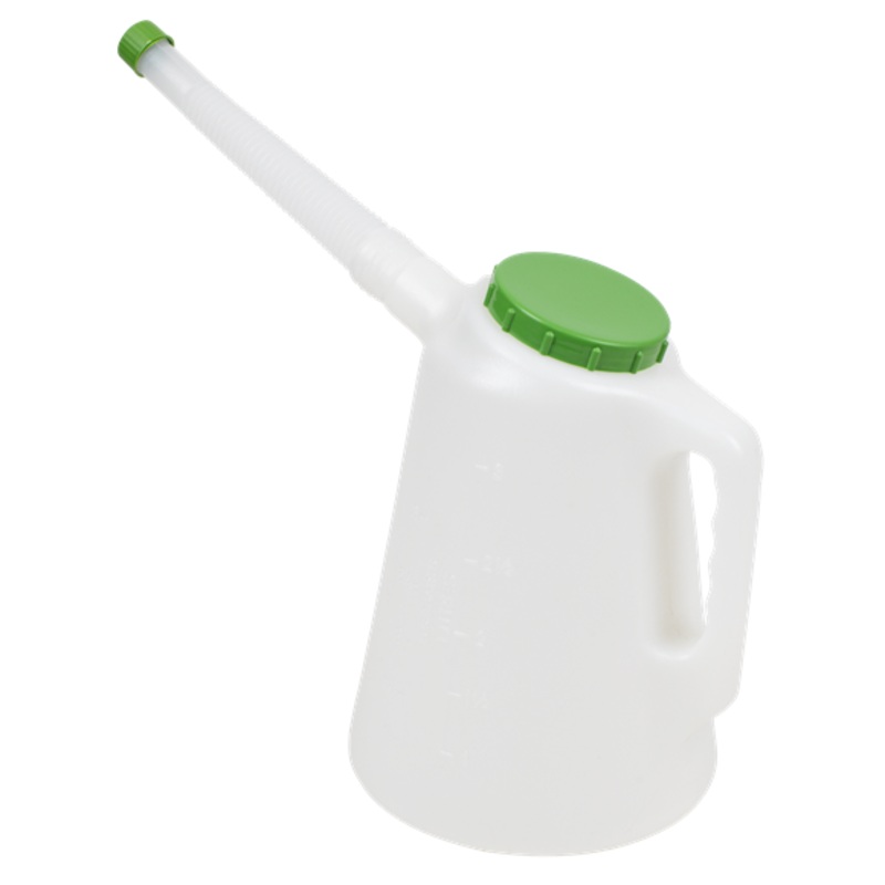 Sealey | Oil Container with Flexible Spout 3L - Green Lid - JDL3G