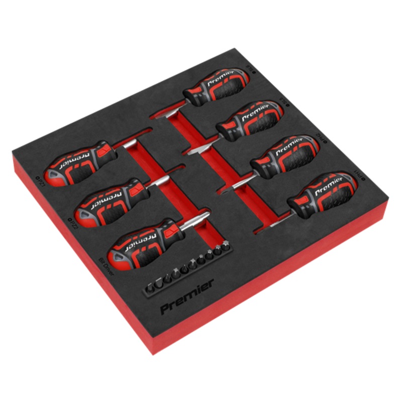 Sealey | Premier GripMAX Stubby Screwdriver Set 17pc - AK4371