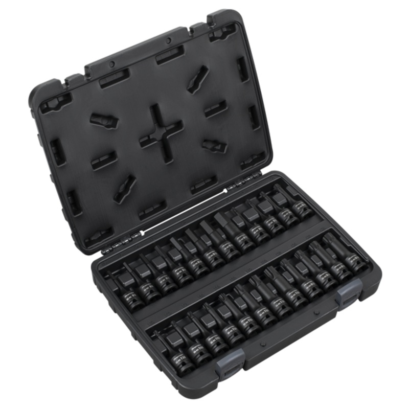 Sealey | Premier Hex/TRX-Star*/Spline Impact Socket Bit Set 1/2"Sq Drive 24pc - AK56000