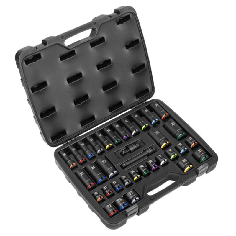 Sealey | Premier Impact Socket Set 1/2"Sq Drive 34pc - AK5635M