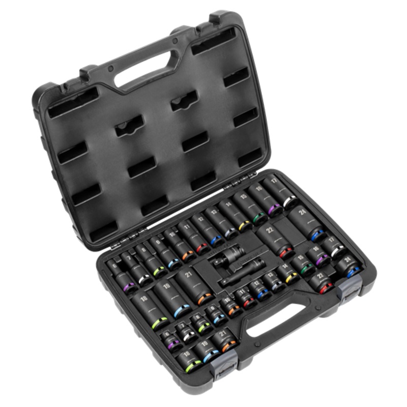 Sealey | Premier Impact Socket Set 3/8"Sq Drive 36pc - AK5633M