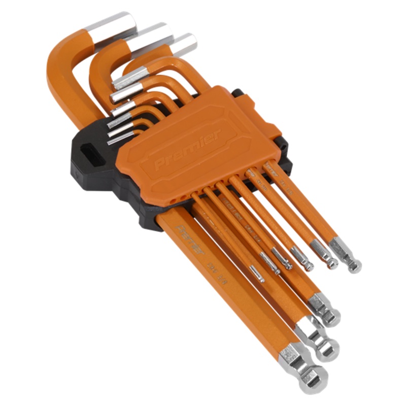 Sealey | Premier Imperial Long Hex Key Set Ball-End 9pc - AK71750