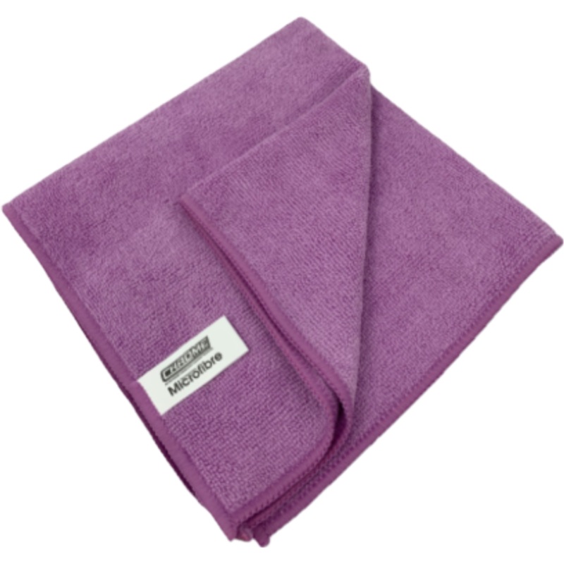 Purple Microfibre Cloth 12 Pack  Ultra-Soft, Reusable & Multi-Surface Cleaning