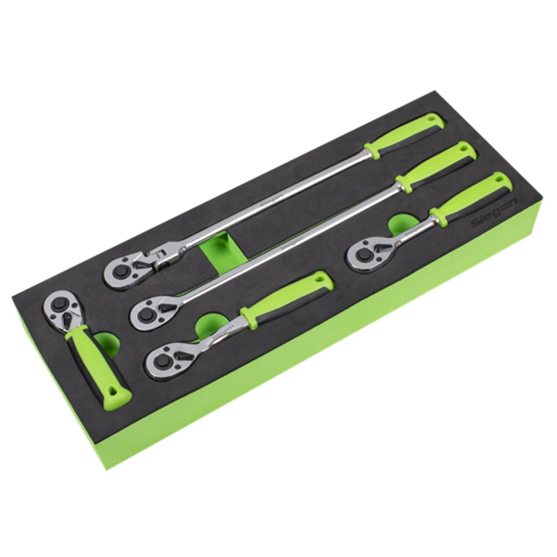 Sealey | Ratchet Wrench Set 1/4"Sq 5pc Drive Flip Reverse - S01290