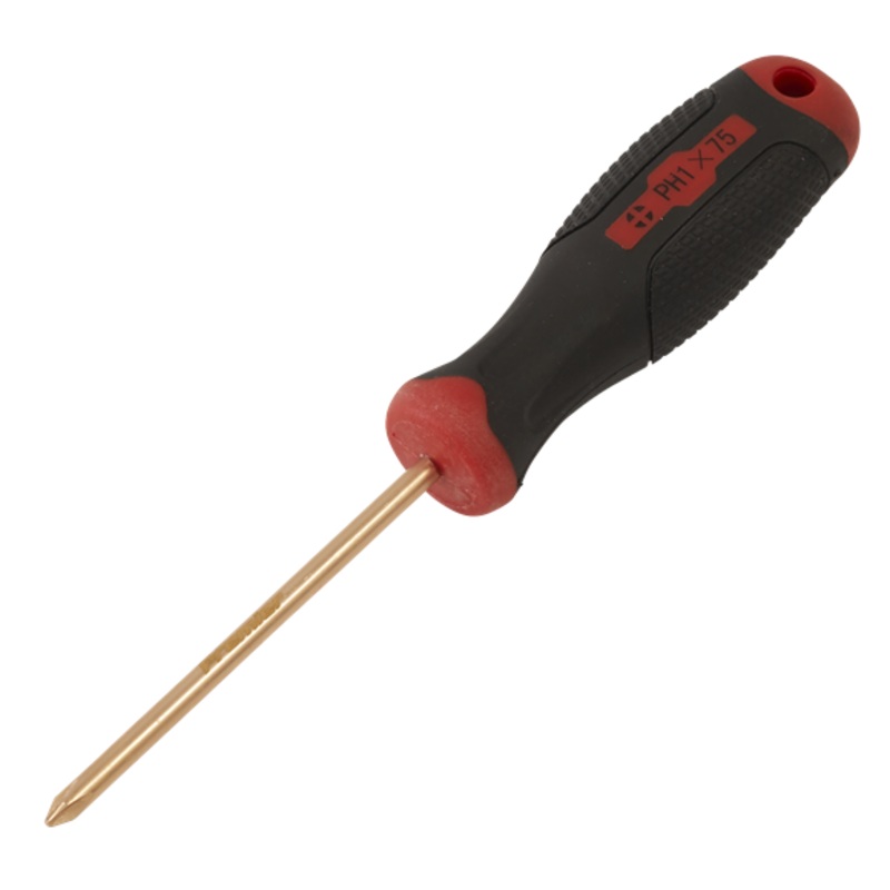 Sealey | Screwdriver Phillips #1 x 75mm - Non-Sparking - NS096