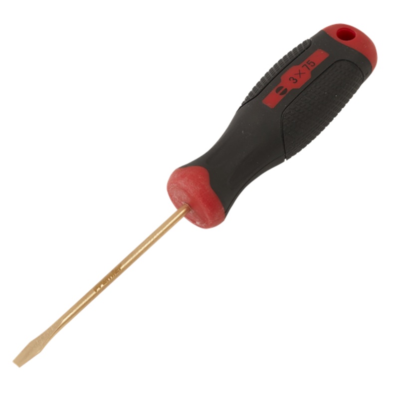 Sealey | Screwdriver Slotted 3 x 75mm - Non-Sparking - NS092
