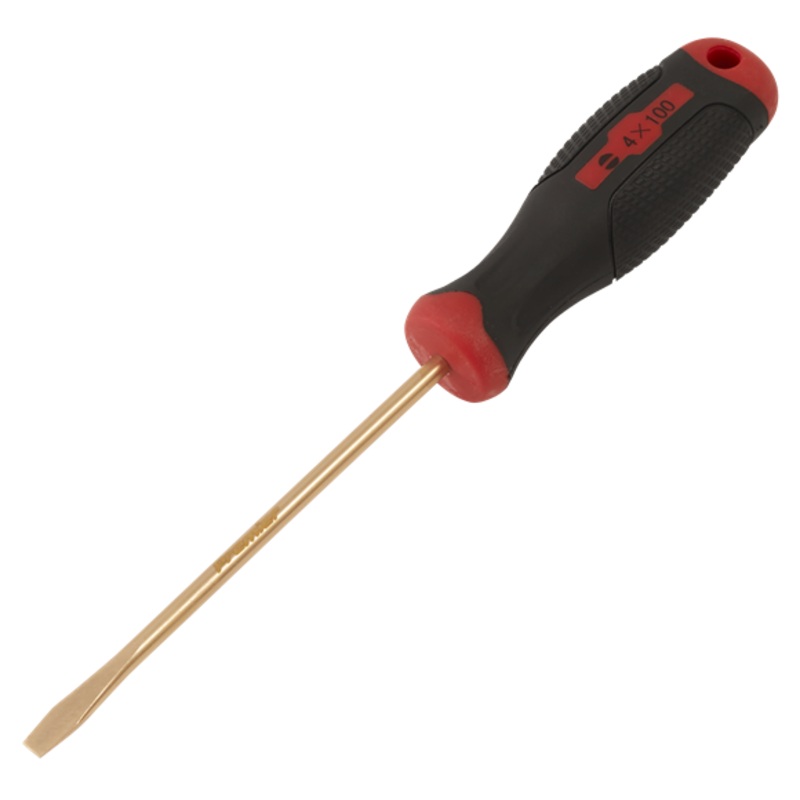Sealey | Screwdriver Slotted 4 x 100mm - Non-Sparking - NS093
