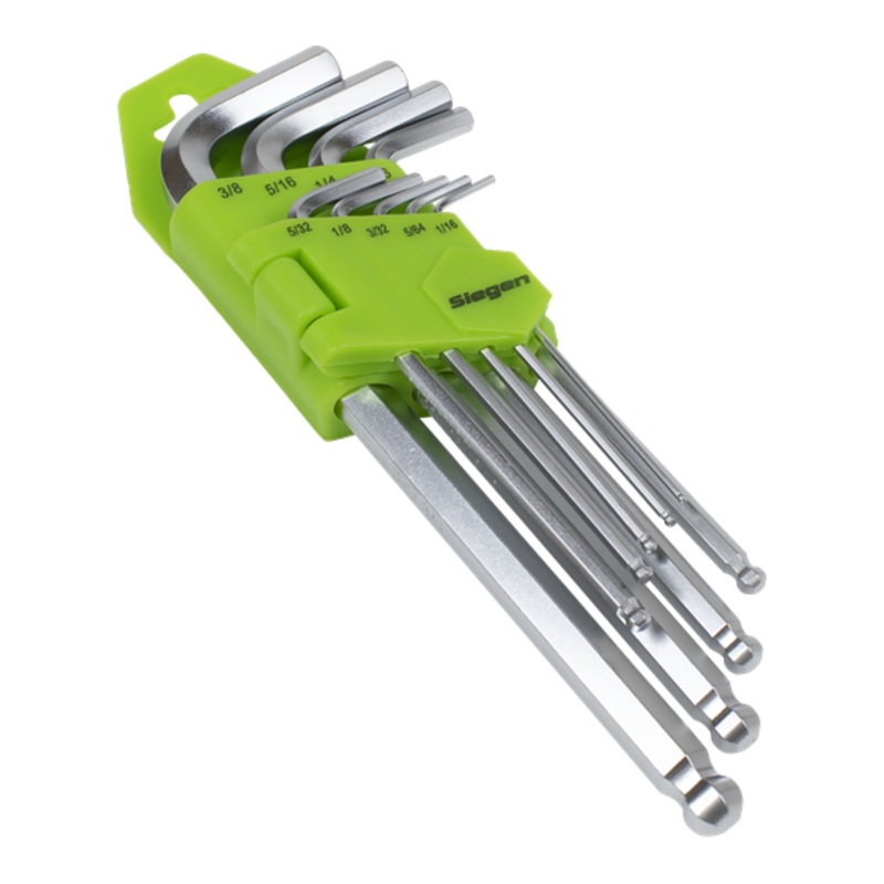 Sealey | Siegen Imperial Long Ball-End Hex Key Set 9pc - S01261