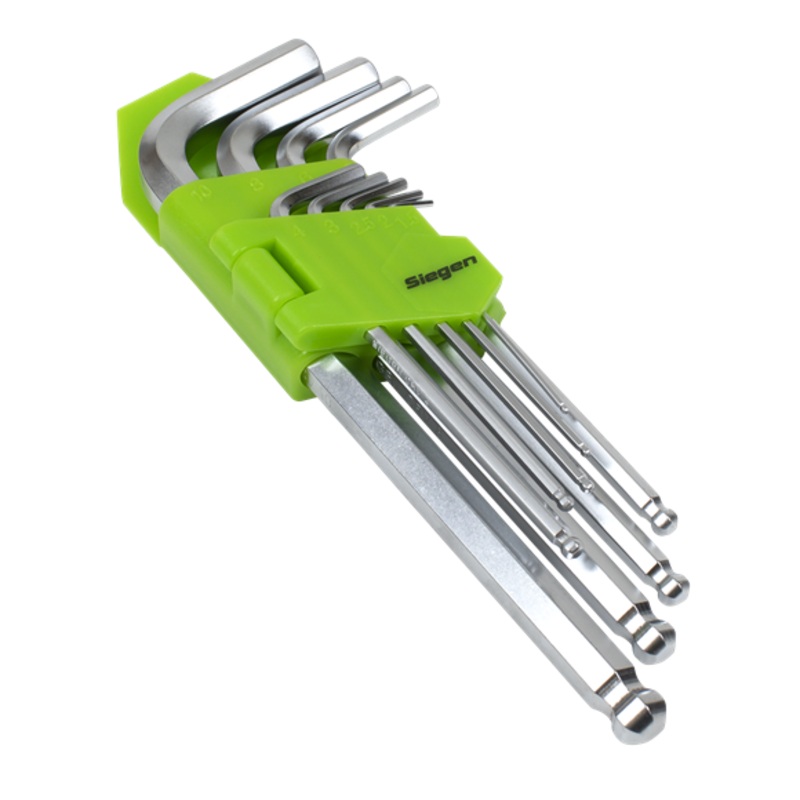 Sealey | Siegen Long Ball-End Hex Key Set 9pc - S01260