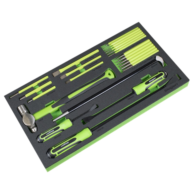 Sealey | Siegen Pry Bar, Hammer & Punch Set with Tool Tray 23pc - S01279