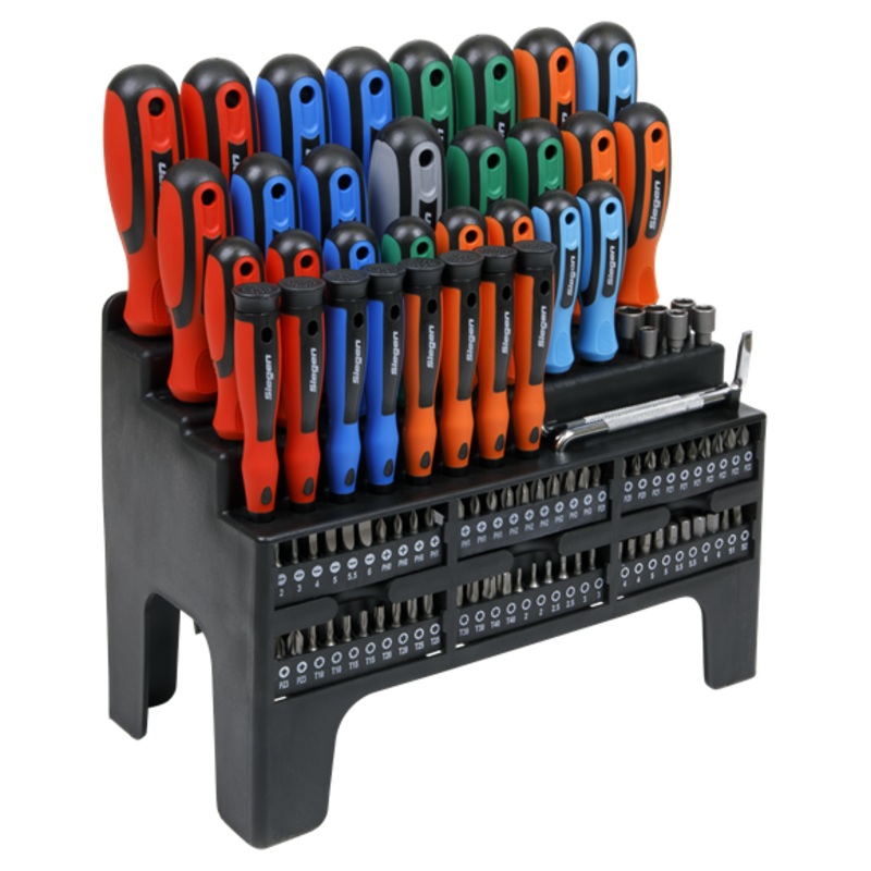 Sealey | Siegen Screwdriver, Bit & Nut Driver Set 100pc - S01248
