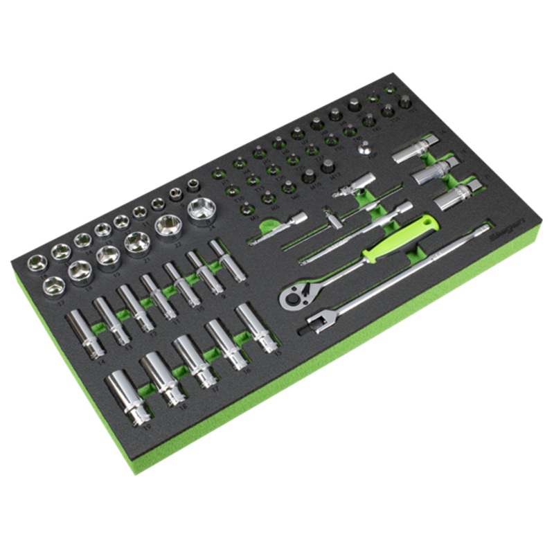 Sealey | Siegen Socket Set with Tool Tray 3/8"Sq Drive 62pc - S01270