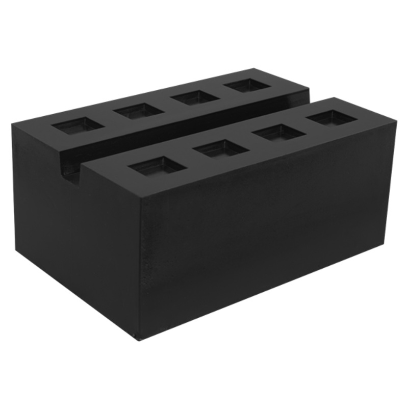 Sealey | Slotted Rubber Support Block for Viking Jacking Beams 80mm - SJBEX.A03