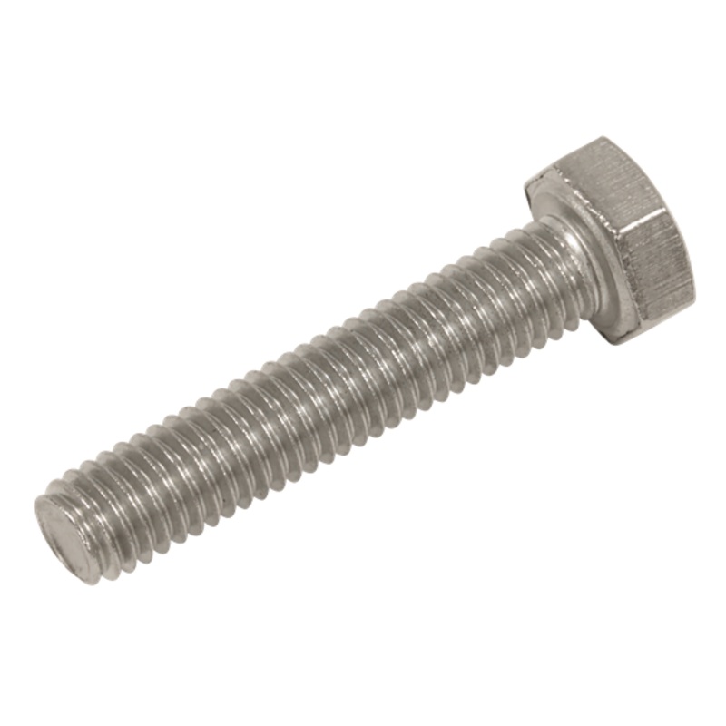 Sealey | Stainless Steel Hex Head Set Screw DIN 933 - M5 X 25 A2 - Pack of 50 - S525