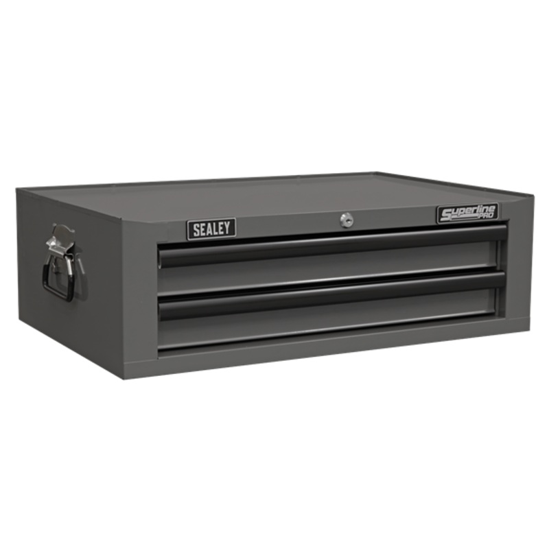 Sealey | Superline PRO Mid-Box Tool Chest 2 Drawer - Grey/Black - AP26029TG