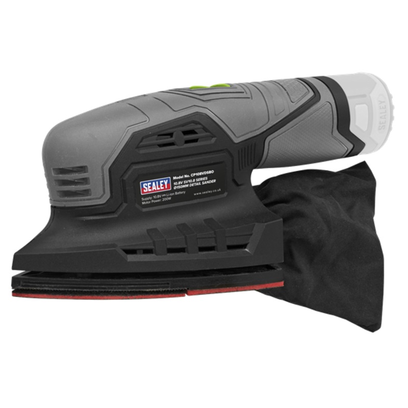 Sealey | SV10.8 Series 150mm Cordless Detail Sander 10.8V - Body Only - CP108VDSBO