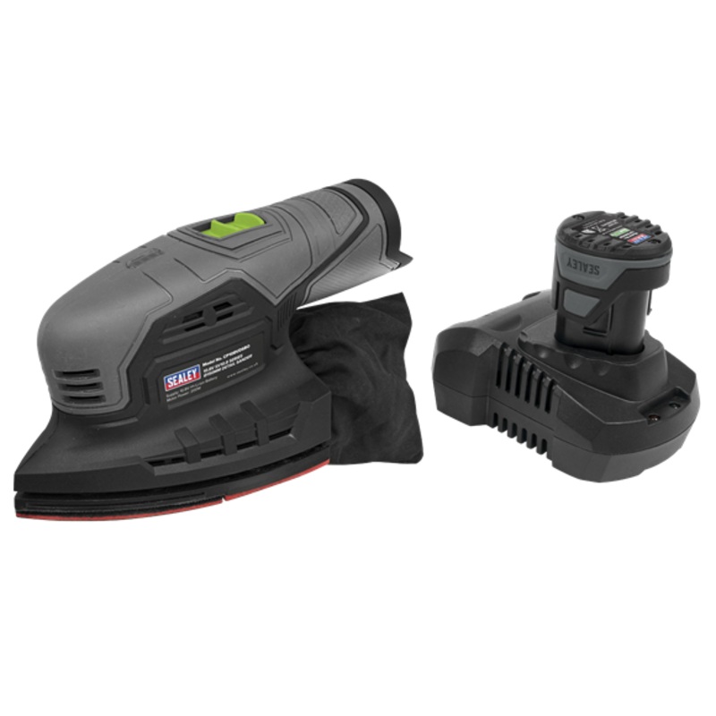 Sealey | SV10.8 Series 150mm Cordless Detail Sander Kit 10.8V 2Ah - CP108VDS