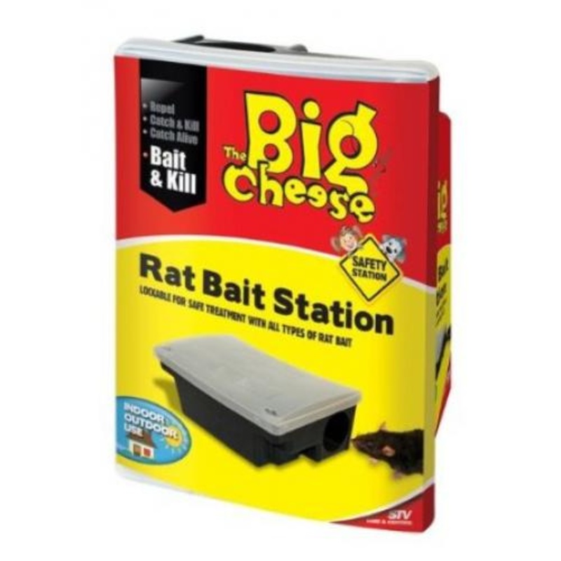 The Big Cheese Rat Bait Station  Secure & Reusable | MS-STV176