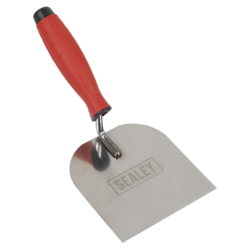 Sealey | Stainless Steel Margin Trowel with Rubber Handle 120mm - T1706