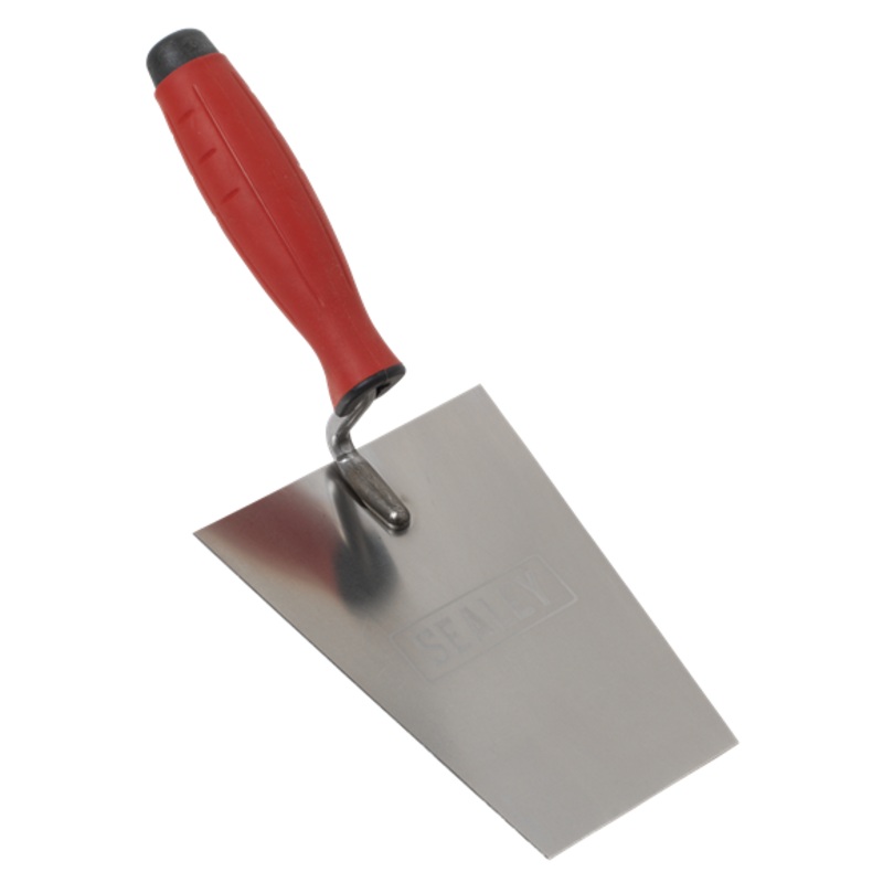 Sealey | Stainless Steel Masonry Trowel with Rubber Handle 160mm - T1203