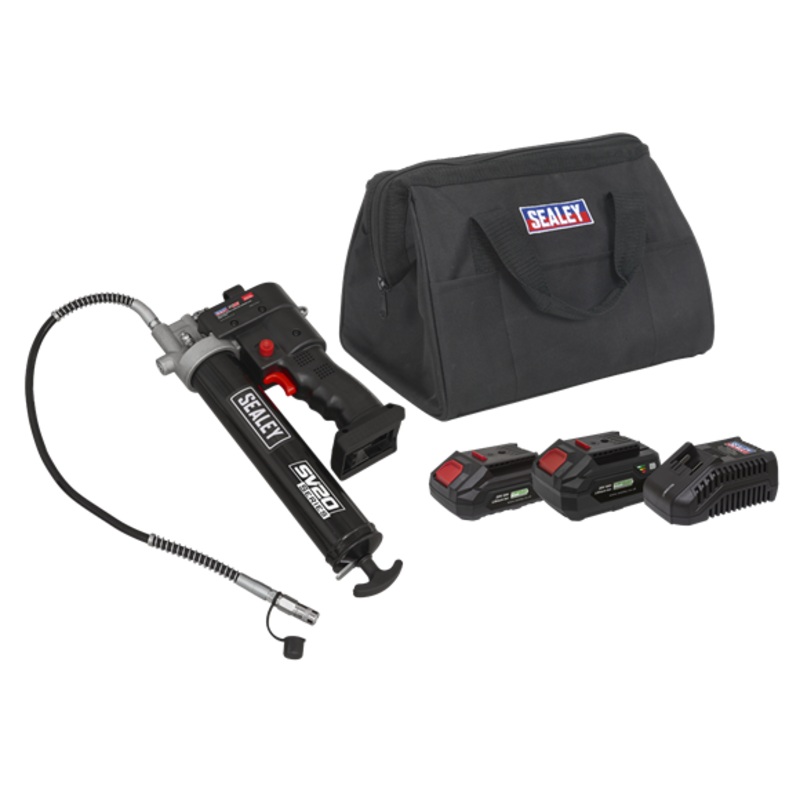 Sealey | SV20 Series Cordless Grease Gun 20V - 2 Batteries - CP20VGRGKIT