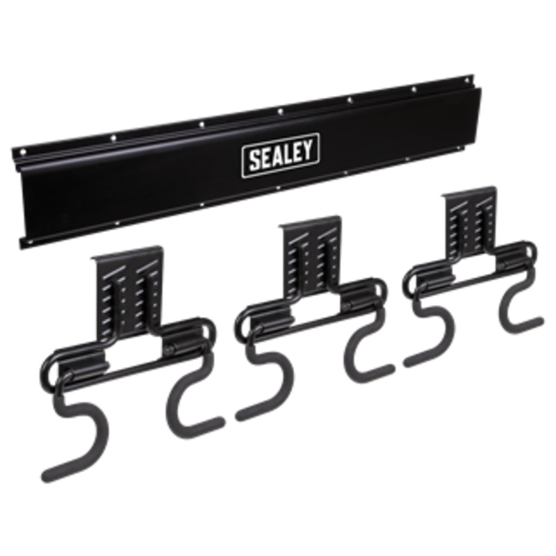 Sealey | Wall Mounting 6 Hook Storage Rail - APHKIT4