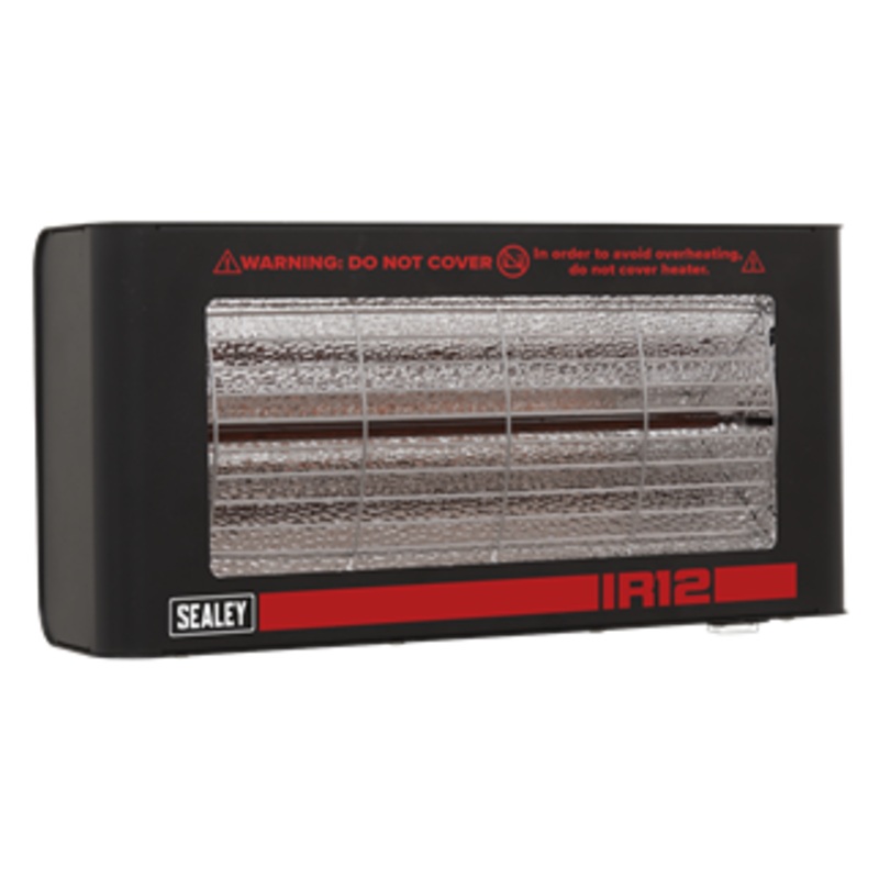 Sealey | Wall Mounting Infrared Quartz Heater 1.2W/230V - IR12