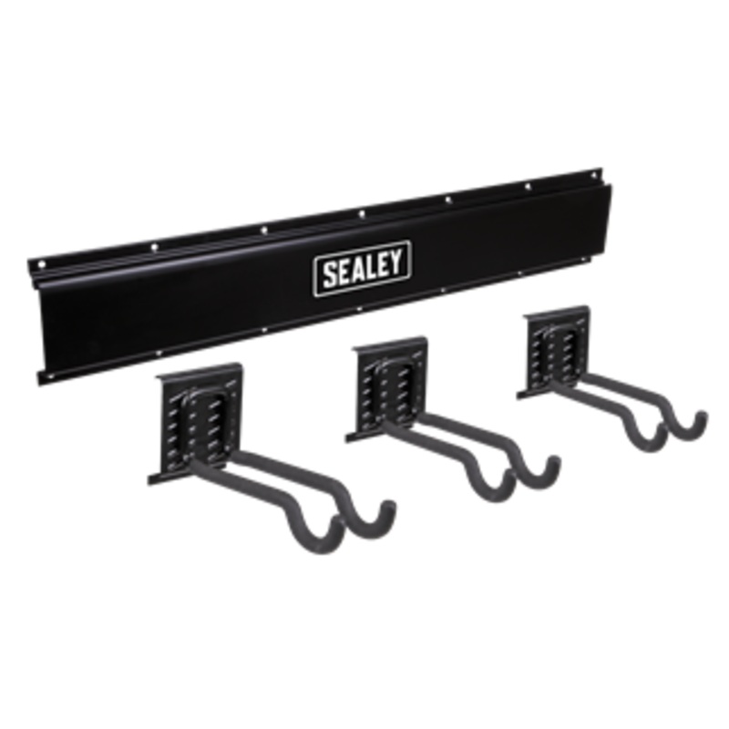 Sealey | Wall Mounting Sports Equipment Hook Storage Rail - APHKIT11