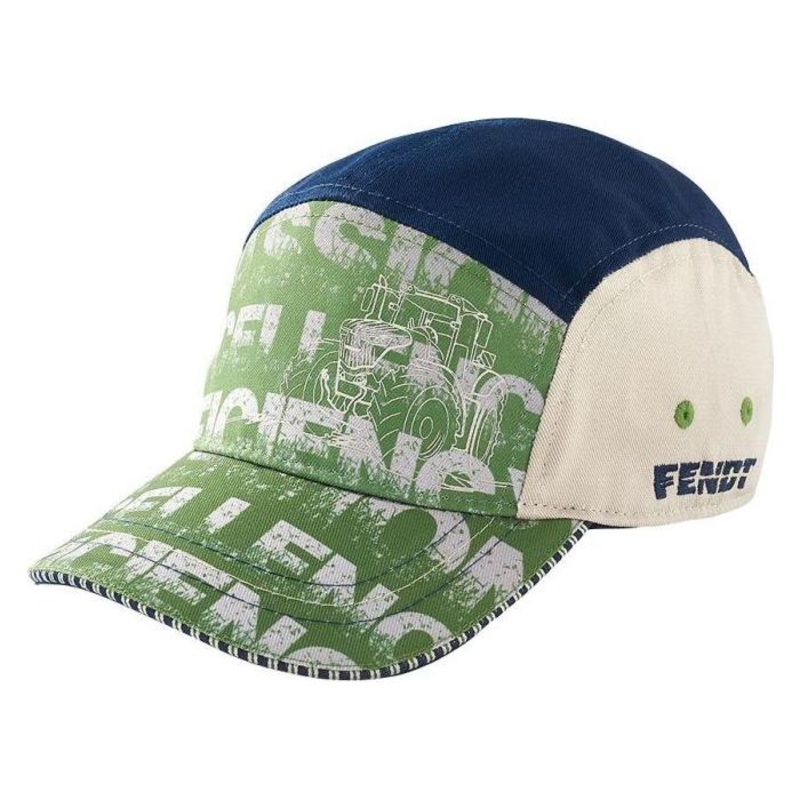 Fendt Kids' Cap  Tricolor Design with Embroidered Logo & Adjustable Fit | X991020130000