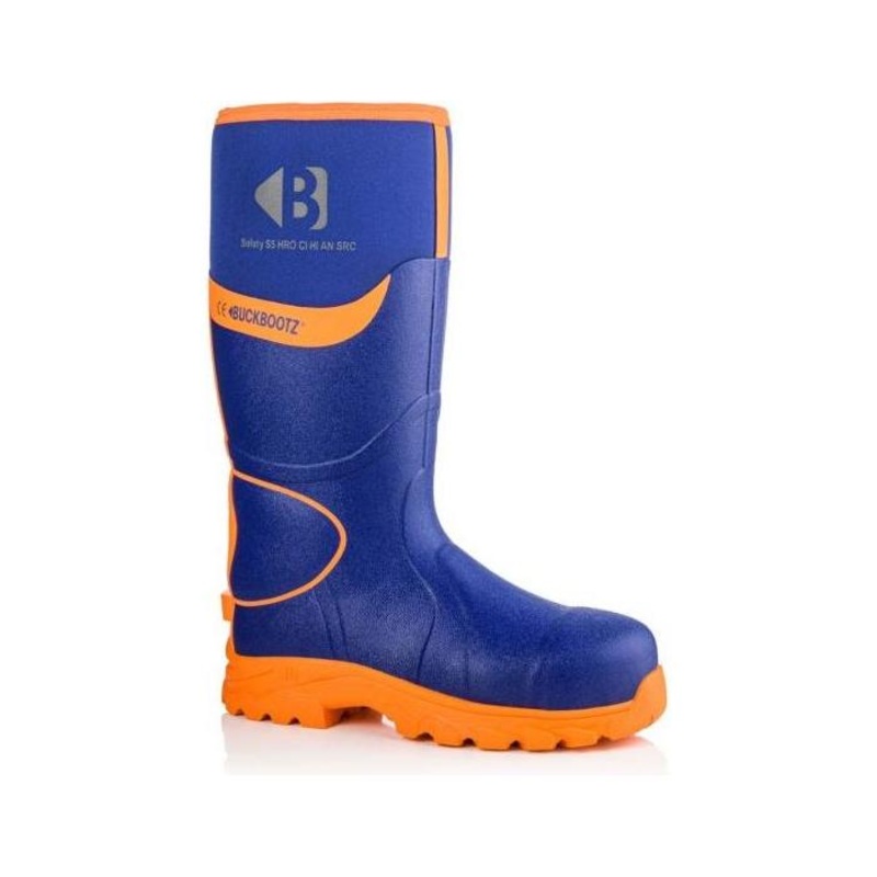 *SPECIAL PRICE* - Buckler Hi Viz Safety Wellies Blue BBZ8000BL/OR | 360 Reflective Boots