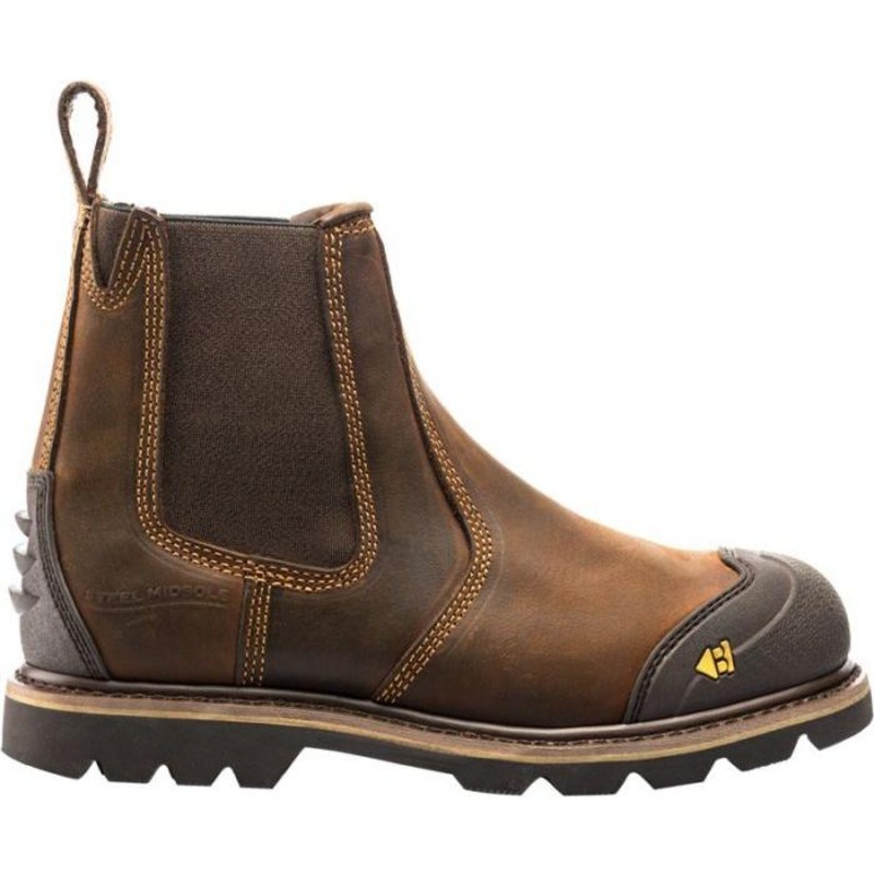 *SPECIAL PRICE* - Buckler Safety Dealer Boot B1990SM  Slip-On Comfort & Steel Toe