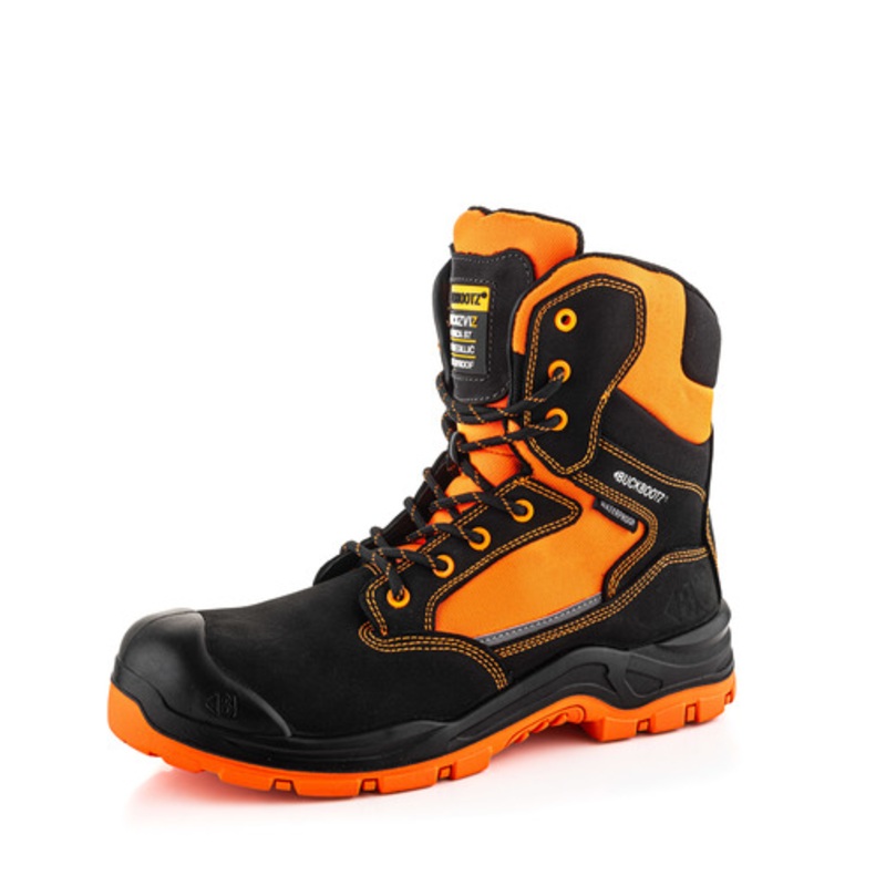 *SPECIAL PRICE* - Buckler Safety Lace/Zip Boot BVIZ1 OR | Hi-Viz Waterproof S3 Footwear